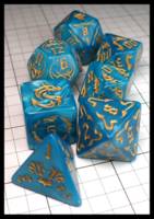 Dice : Dice - Dice Sets - Dragon Dice - Blue Swirl with Gold Numerals - Temu May 2024